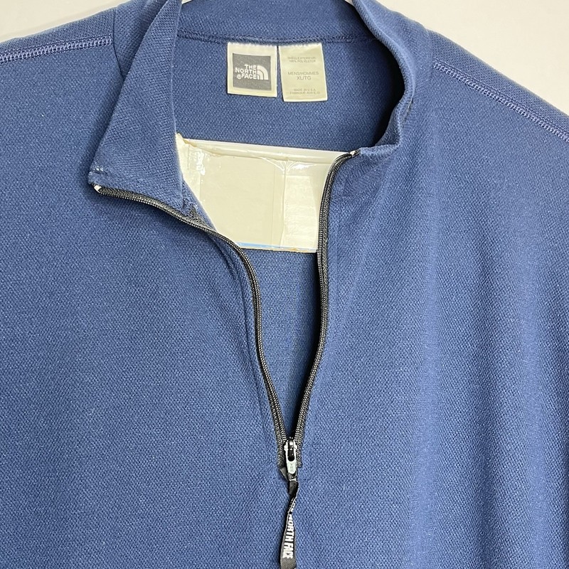 The North Face Pullover Mens XL Blue Quarter Zip Pullover Athletic Shirt Polo gallery