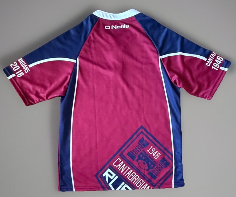 Cantabs RUFC 70 Years Rugby Jersey O’neills Short Sleeve Maroon Logo Small JBHS gallery