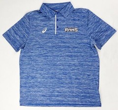 Asics Highland Rams Short Sleeve Power Polo Shirt Men’s Large Blue S161A060