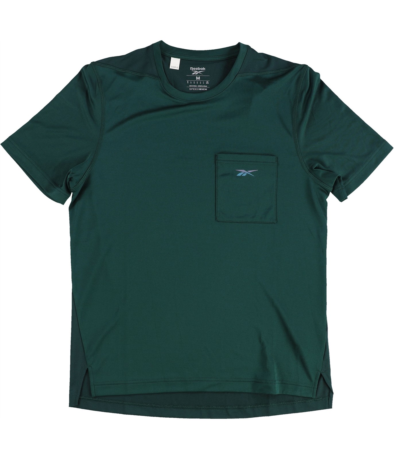 Reebok Mens Speedwick Move Pocket Basic T-Shirt, Green, Medium gallery