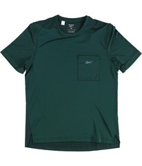 Reebok Mens Speedwick Move Pocket Basic T-Shirt, Green, Medium