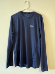 Marmot Mens Medium Navy Performance Long Sleeve T-shirt Stretch Base Layer