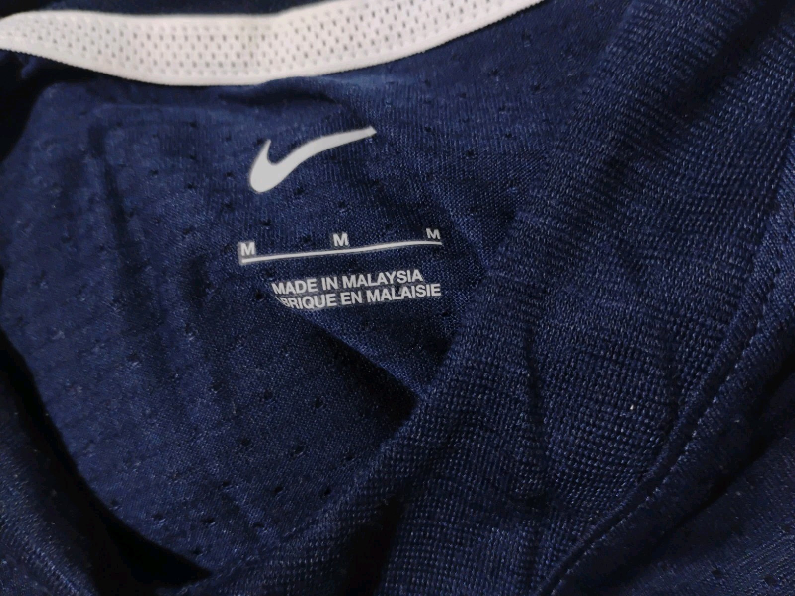 Nike Sideline Jersey Shirt Men's Medium Navy Blue White NWT gallery