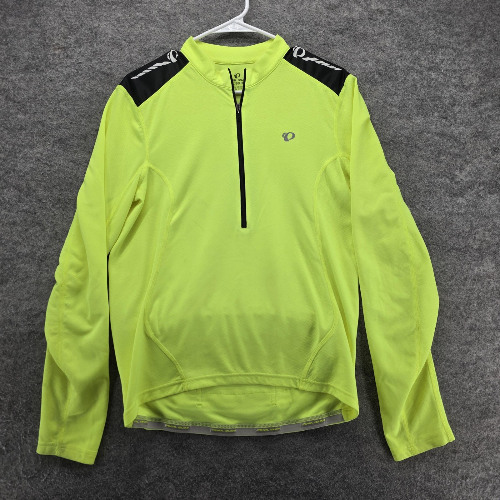 Pearl Izumi Shirt Mens M Yellow Long Sleeve Jersey Cycling Full Zip Breathable gallery