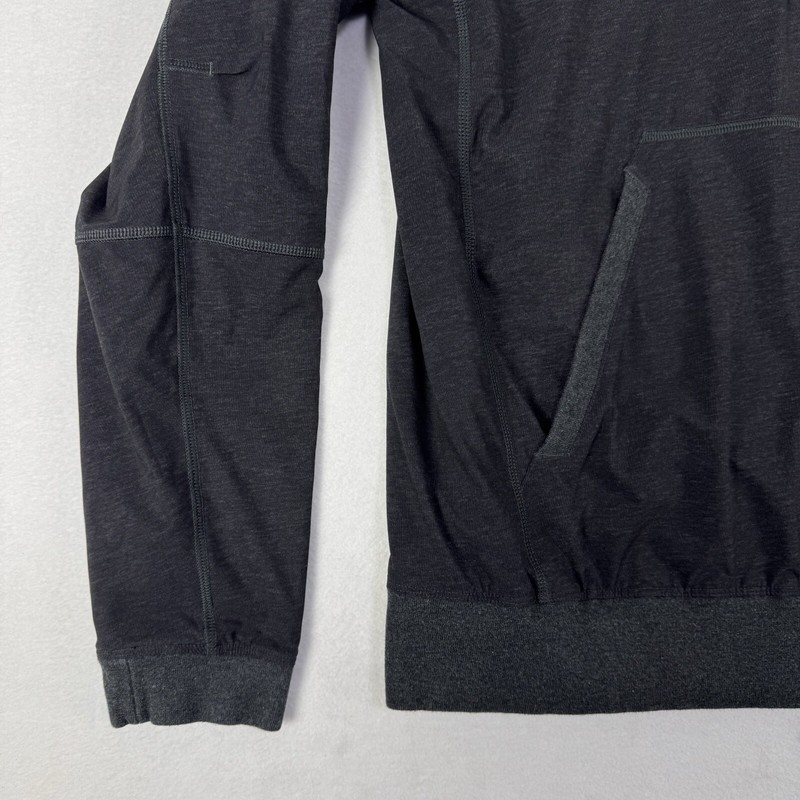 Lululemon Half Zip Hoody Jacket Mens Medium Black Reversible Performance Stretch gallery