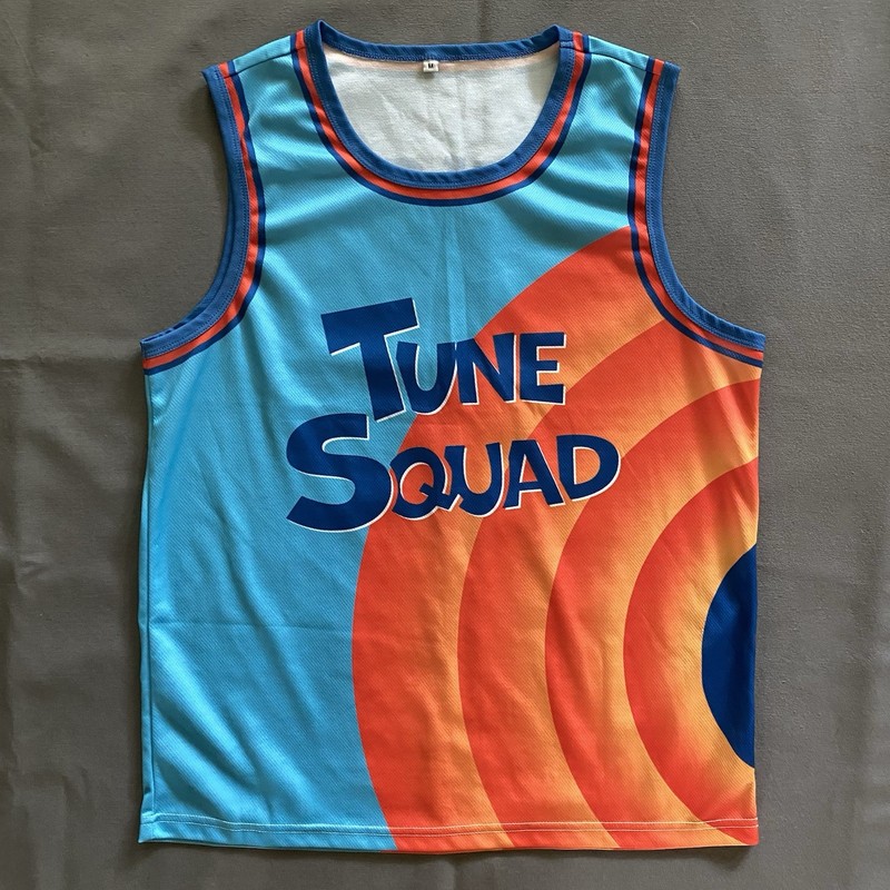 Looney Tunes Space Jam Bugs Bunny Tune Squad Jersey Mens Medium Blue Basketball gallery