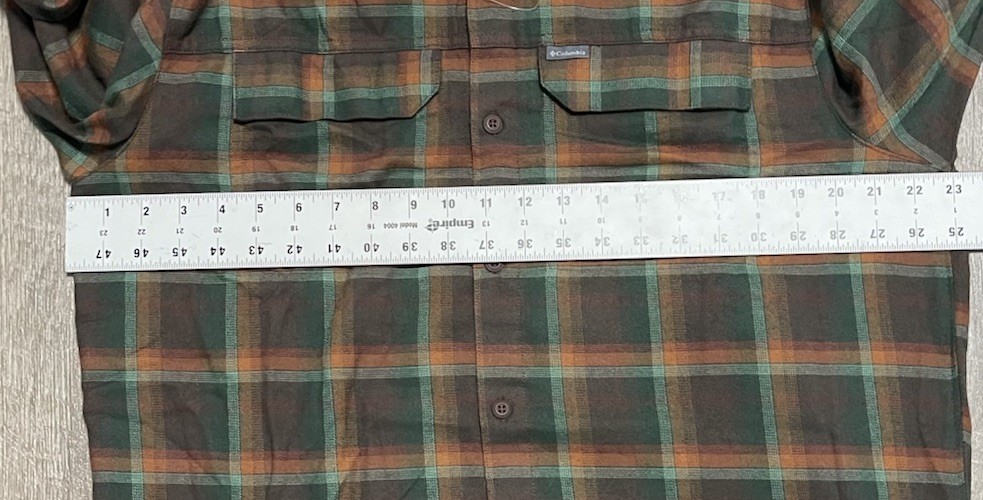 Columbia Flannel Shirt L Silver Ridge LS Plaid Button Up Outdoor Pocket NWT gallery