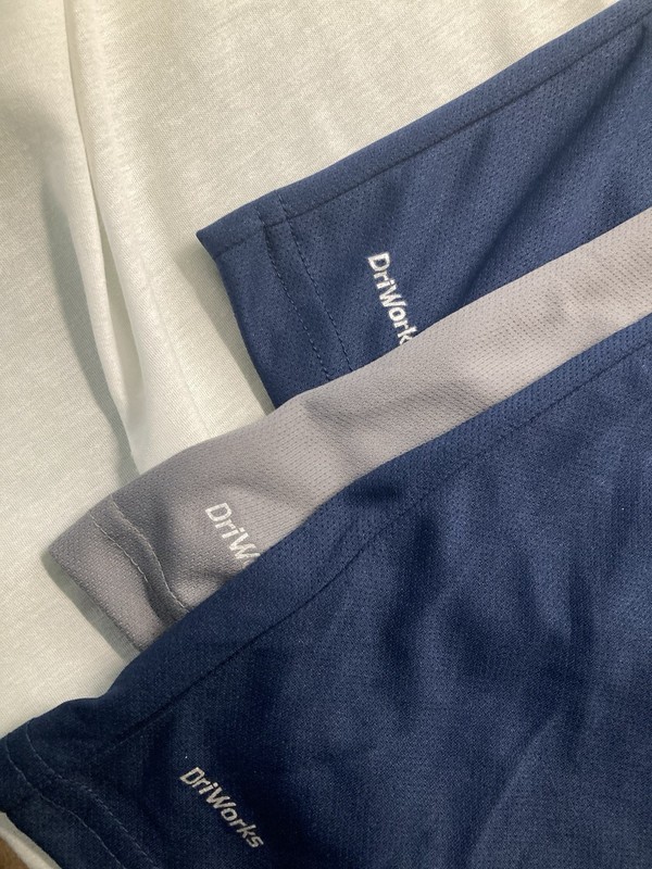 Men's XL 3 TEE shirts = one purchase Athletic Driworks lightweight stretchy gallery