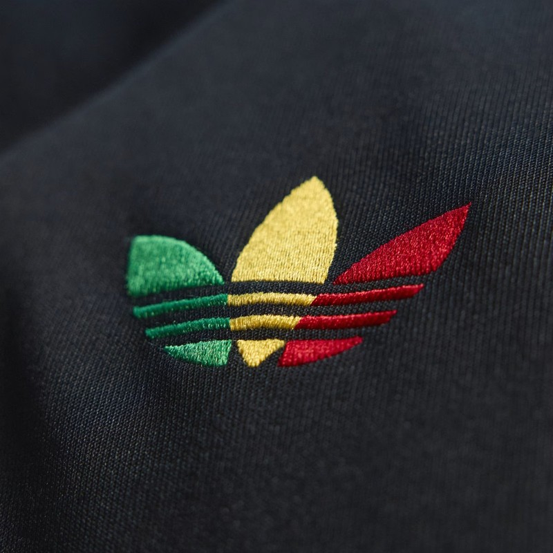 Men's Adidas Originals Black Jamaica X Bob Marley Rasta Track Top Jacket New gallery