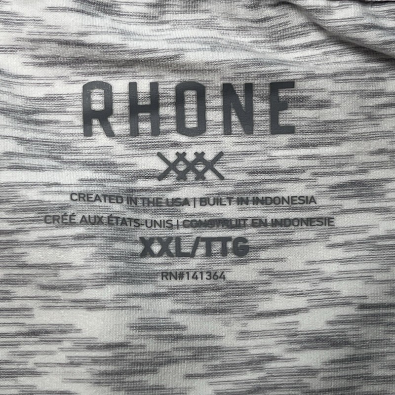 Rhone Reign Long Sleeve Men’s 2XL Performance Shirt Wicking UV Anti-Odor Gray gallery