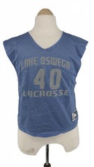 Lake Oswego Lacrosse Jersey Blue Reversible Mesh Top Size M Vintage Style