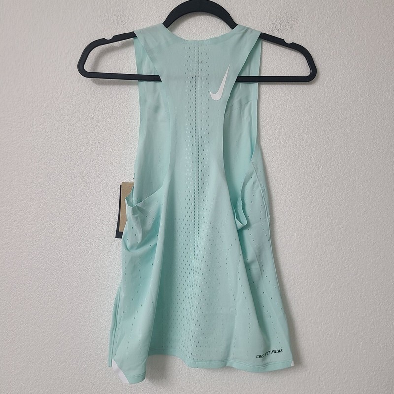 Nike Dri-Fit ADV Aeroswift Running Singlet DM4624-346 Size S Jade Ice #1 gallery