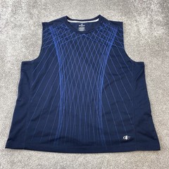 NordicTrack NT-Dri Tank Top Men’s 2XL XXL Sleeveless Blue Crew Neck Polyester