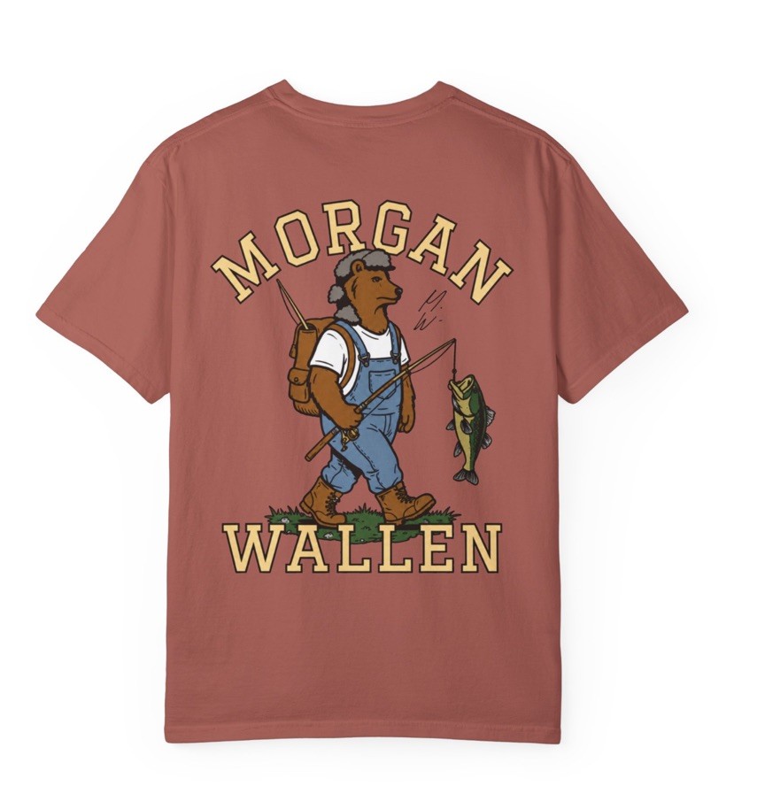 Morgan Wallen Outdoor Collection Logo on Medium-2XL T-shirt gallery