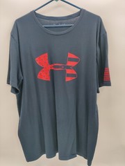 Under Armour Men’s UA Freedom Tonal Flag Loose Fit T-Shirt – Academy – XXL