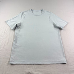 Lululemon Shirt Mens Medium Blue Crew Neck Athleisure Stretch Casual
