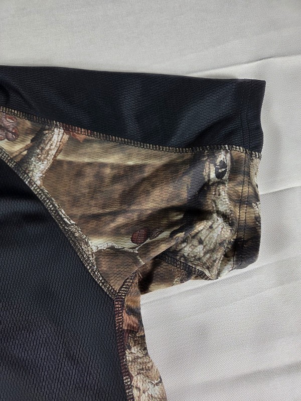 Mossy Oak Camo Performance Shirt Mens XL Black Hunting Athletic Tee gallery