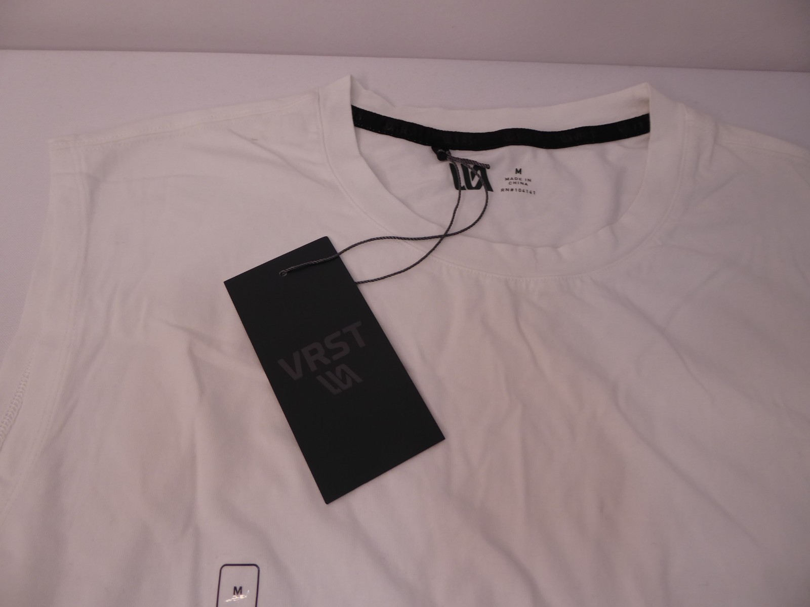 NWT VRST Essential Muscle Tank Pure White Sleeveless Medium Shirt gallery