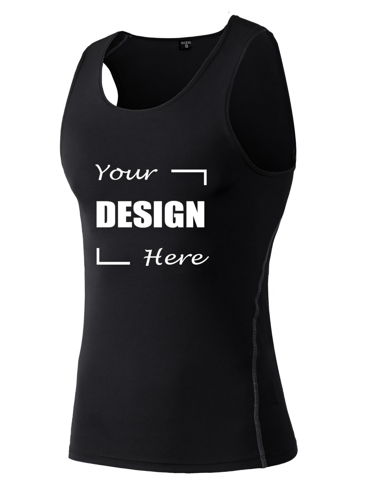 Custom Men Compression Shirt PRINTED Personalized Tank Top Training Base Layer gallery