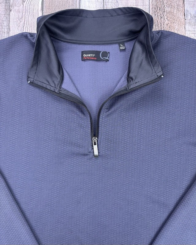 Quieti Performance Quarter Zip Pullover Men’s Large Navy Blue Performance Golf gallery