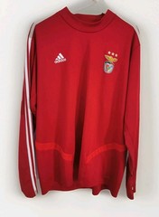 Adidas Benfica Lisbon 2019/20 Mens Football Training Top Size 2XL Red Longsleeve