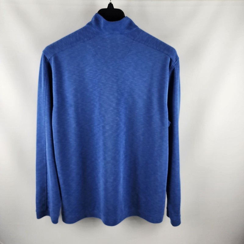 Johnston & Murphy Shirt Mens XXL Blue 1/4 Zip Performance Pullover gallery