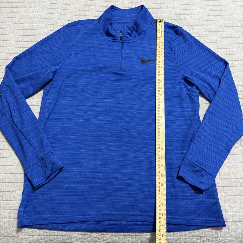 Nike Breathe Superset 1/4 Zip Training Pullover Size Large Blue CZ1212-480 gallery