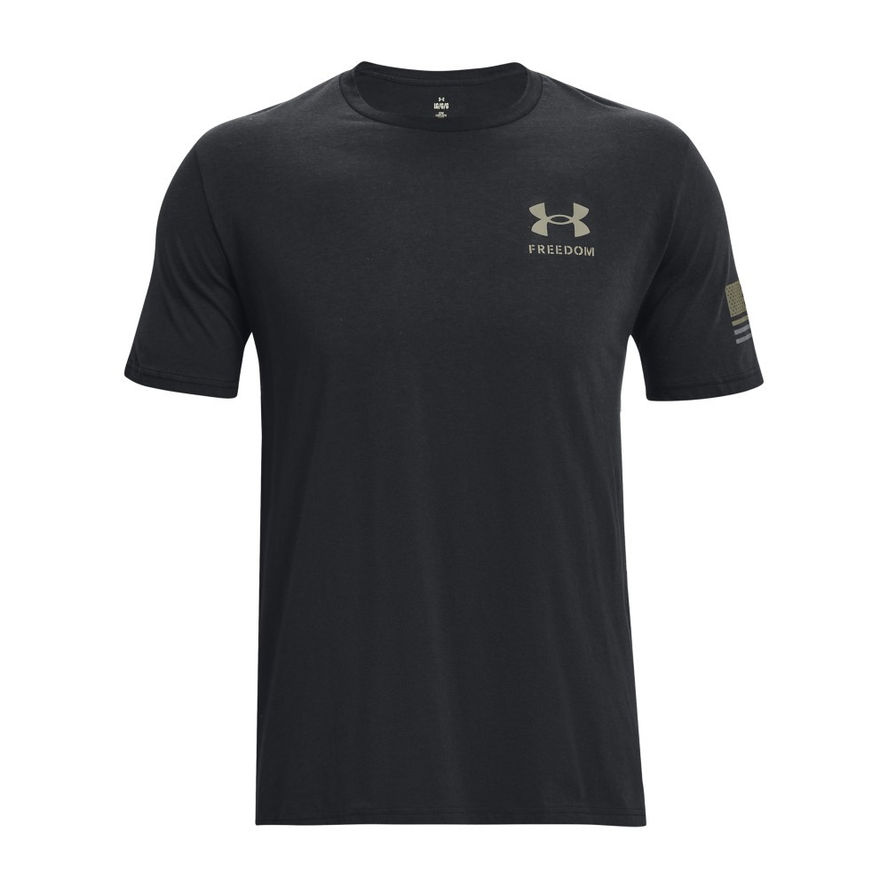 Under Armour 1377056 Men's UA Freedom Flag Gradient T-Shirt, Black, Small gallery