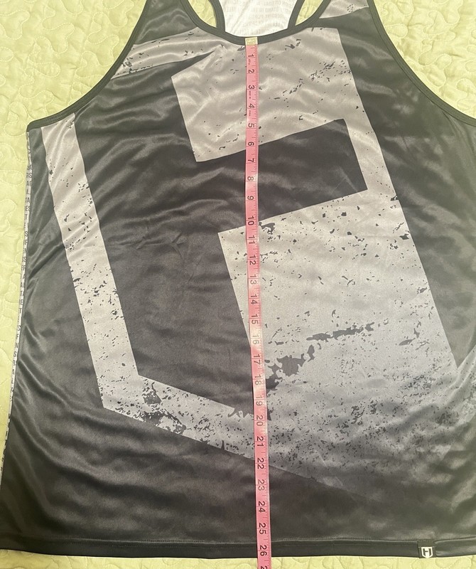 Men’s XL Tank Top Racerback Hosstile Black Gray Men's NWT Distressed gallery