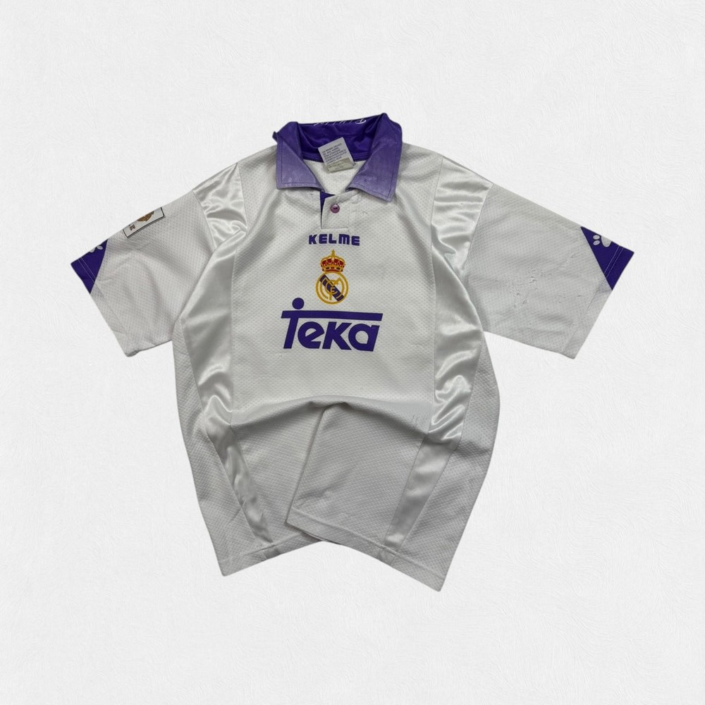 Vintage Real Madrid 1997/98 Kelme home football shirt youth 12