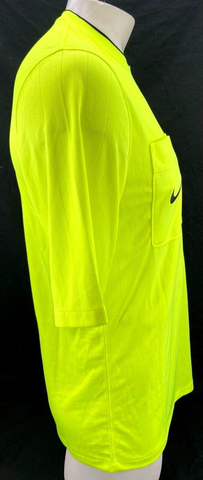 NEW Nike DH8024-702 Dri-Fit Safety Yellow SS Referee Pocket Shirt Men's L gallery