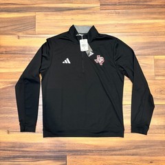 NEW Adidas Texas A&M Aggies Men’s Elevated 1/4 Zip Top Sweater Black MSRP:$100