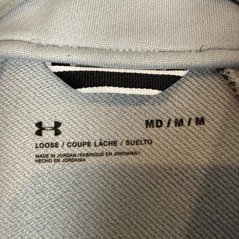 Under Armour Pullover Mens Medium Gray 1/4 Zip Mock Neck Athletic Training gallery