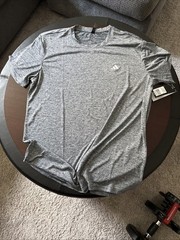 Adidas Men’s Lightweight Breathable Soft Golf Tech Tee Heather Black & Gray L