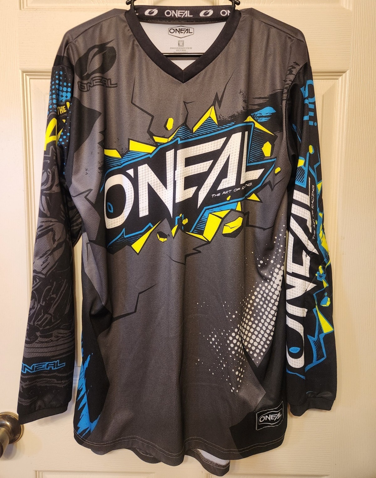 O'Neal Men's Motocross Jersey Long Sleeve Breathable Mesh Polyester M Gray gallery