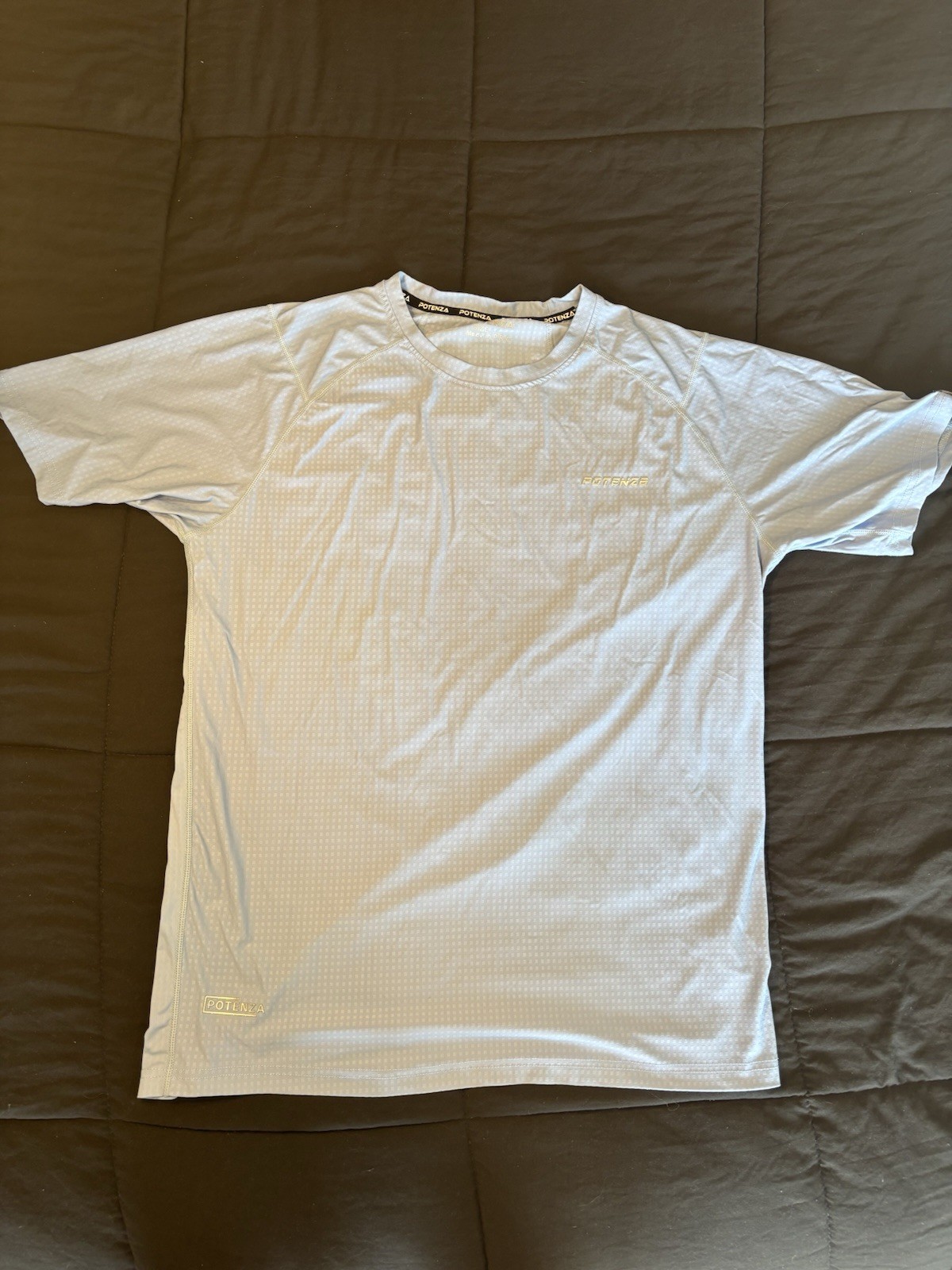 Light Blue Potenza Pickleball Shirt - Men’s L - Lightweight Stretchy Material gallery