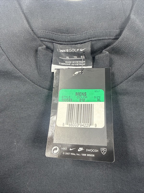 NWT Nike Golf Tiger Woods Collection TWC FitDry Mock Neck Shirt Men XL Vintage gallery