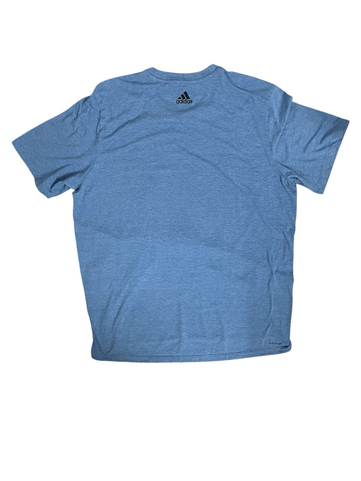 Adidas Aeroready Blue Graphic Logo Tee Shirt Men’s XL Athletic Activewear gallery