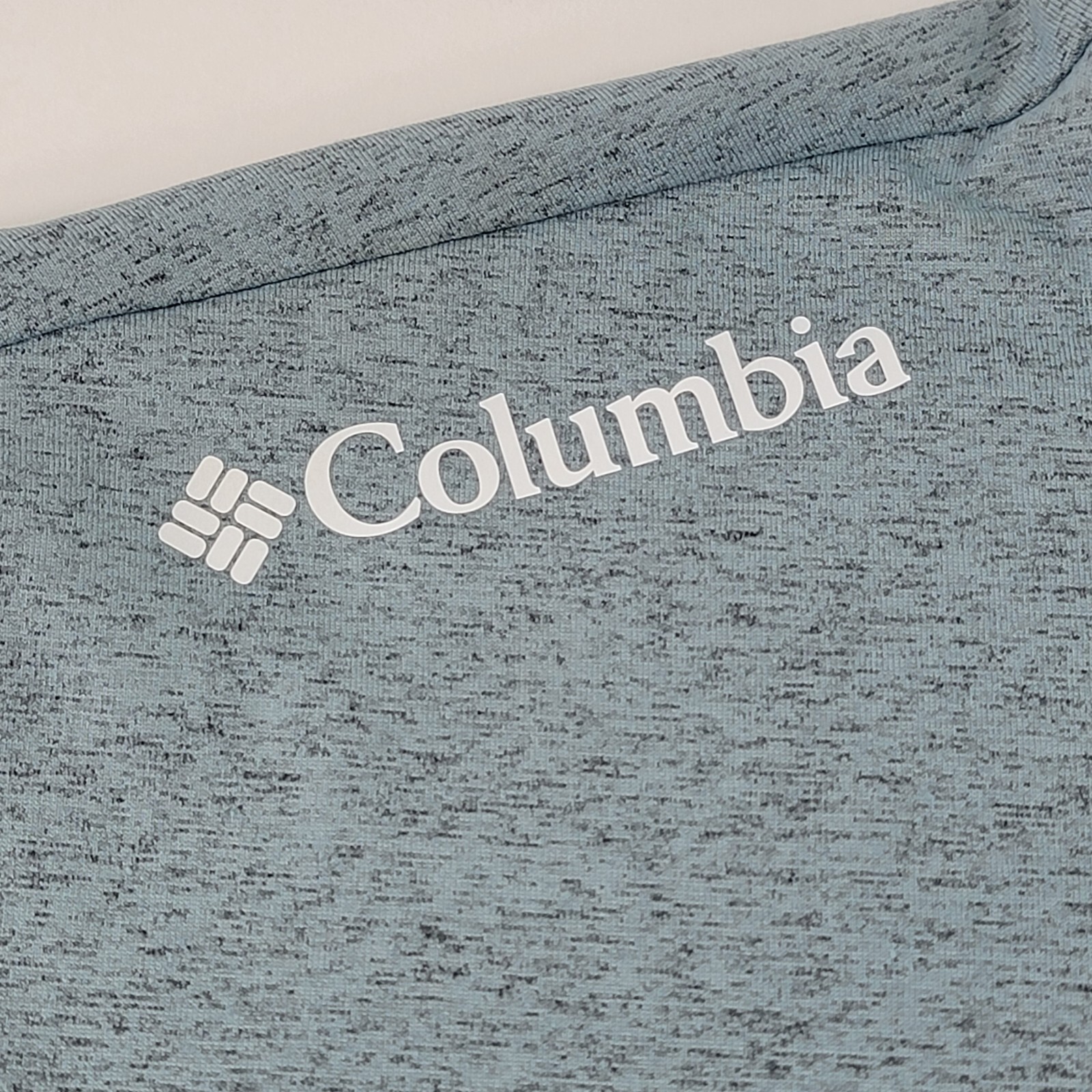 Columbia Golf Mens Pullover Jacket Large Grayish Green 1/4 Zip Logo Lightweight gallery