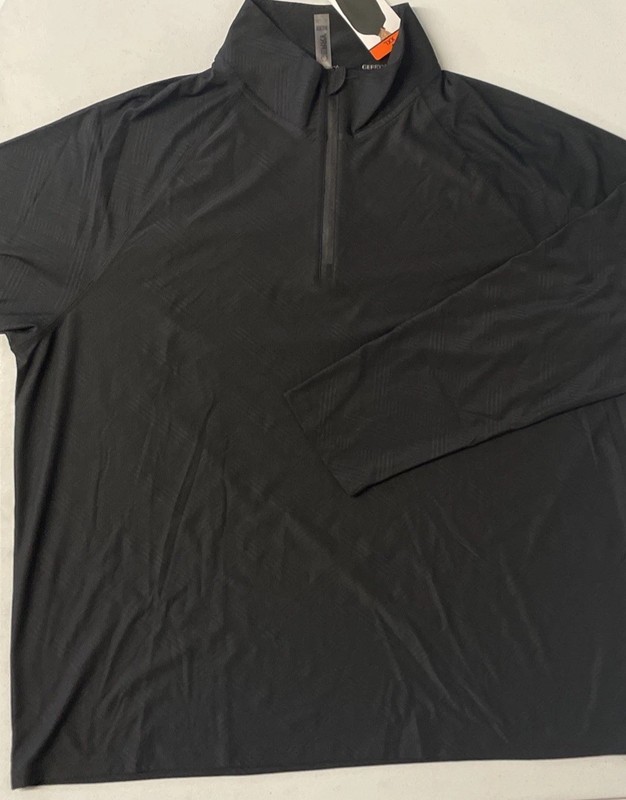 GERRY Mens Active Quarter Zip Regular Fit Pullover Shirt XXL Stretch BLACK Wicki gallery