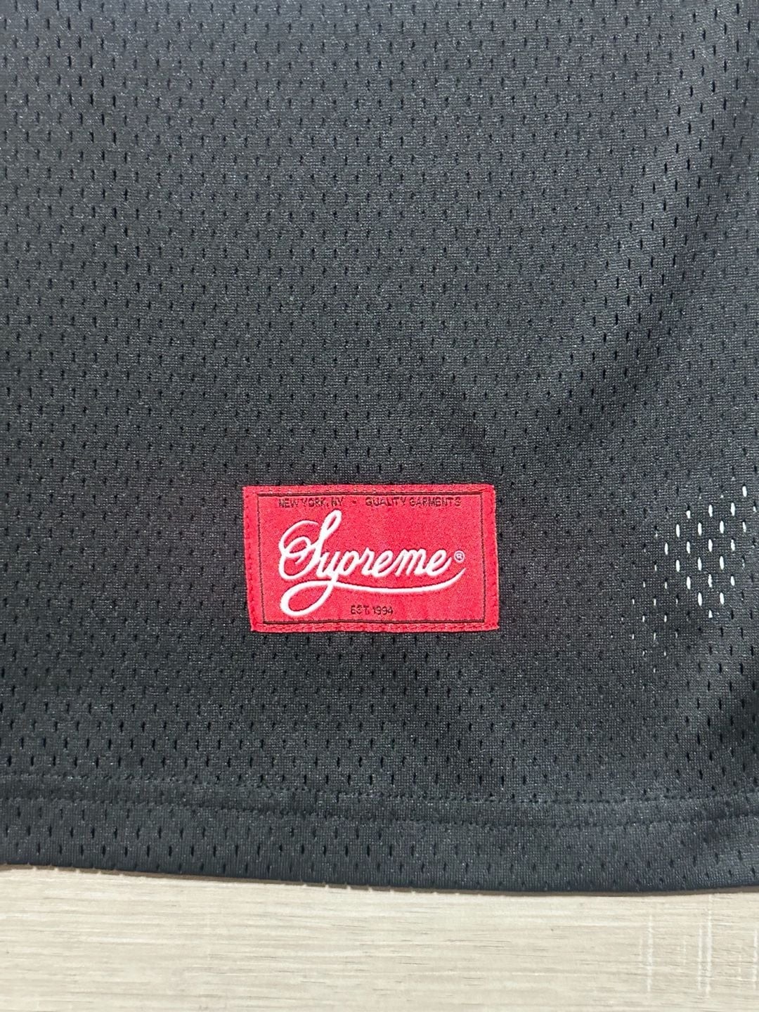 Supreme Spiderweb Football Jersey Black SS24 gallery