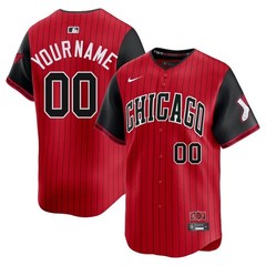 Custom Nike MLB 2025 Chicago White Sox City Connect AC Stitched Red/Black Jersey
