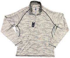 NWT JOHNNIE-O $128 HELIX PERFORMANCE 1/4 ZIP PULLOVER IN SEAL SZ M MEDIUM