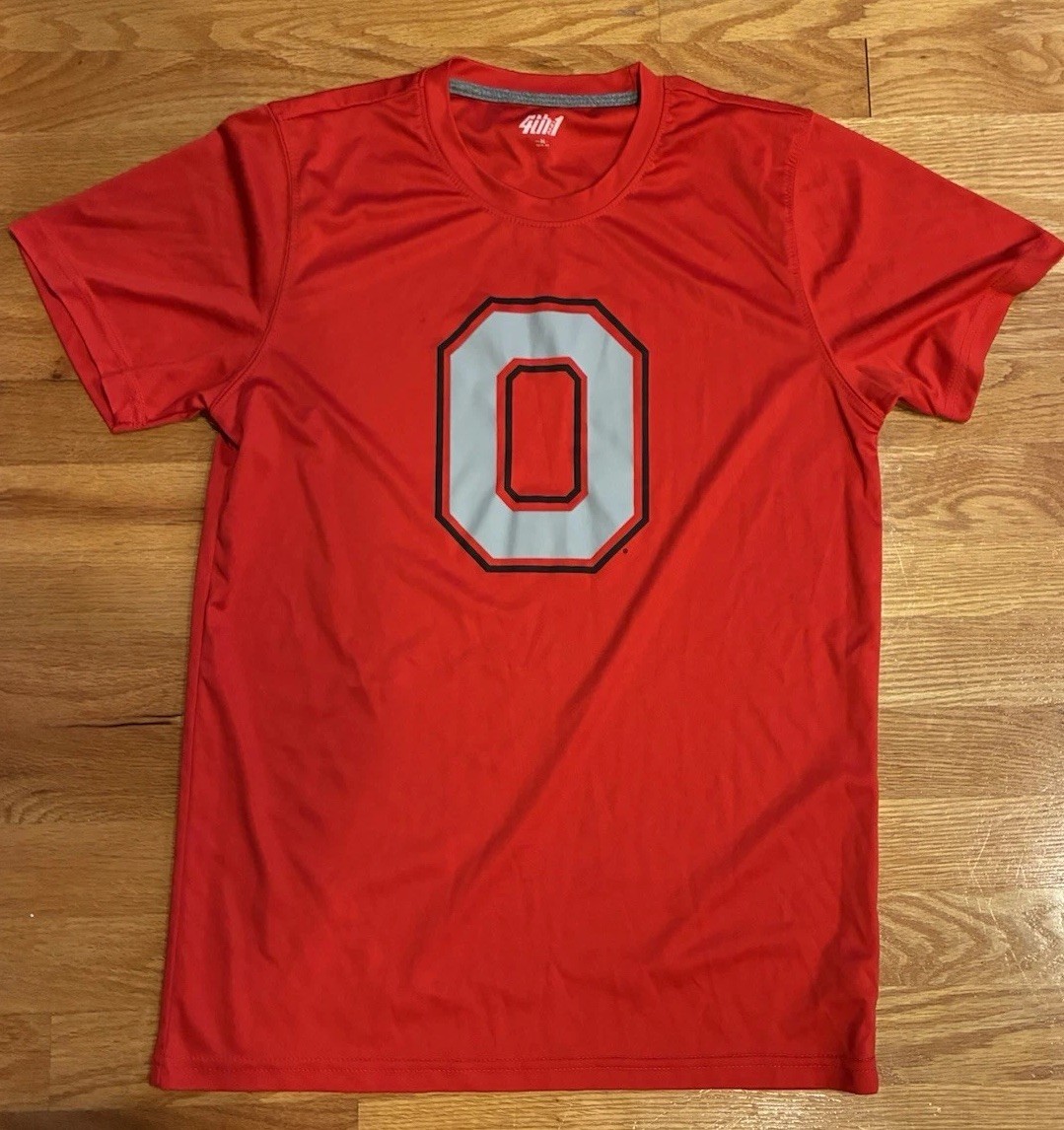 4th1 Youth XL Red Polyester Short Sleeve Crew Neck T-Shirt Breathable Logo gallery