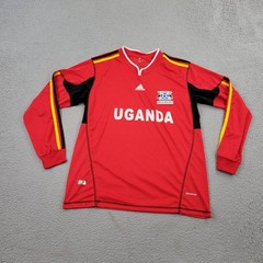 Uganda Adidas Soccer Home Jersey Mens XL National Team Climacool Logo Graphic