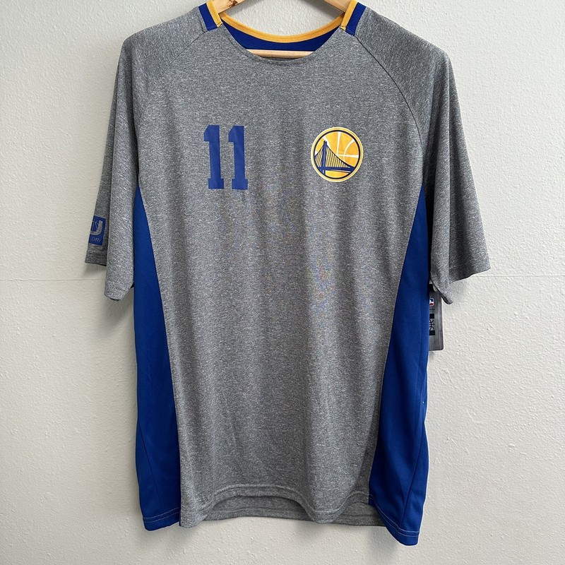 Golden State Warriors Klay Thompson #11 NBA Net-Dri T-Shirt Men’s Sz L Gray NWT gallery