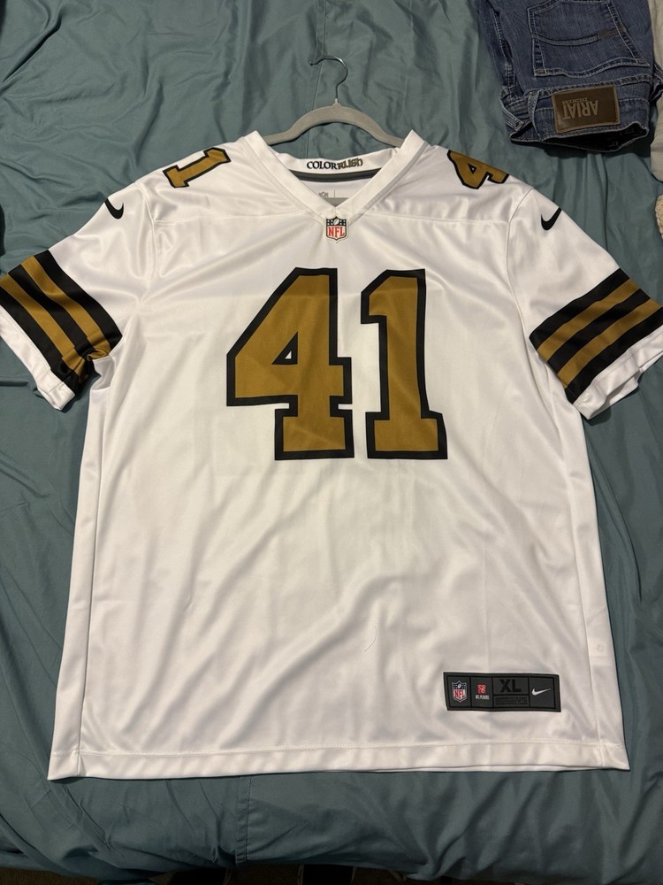 Nike New Orleans Saints Alvin Kamara Jersey Size XL White