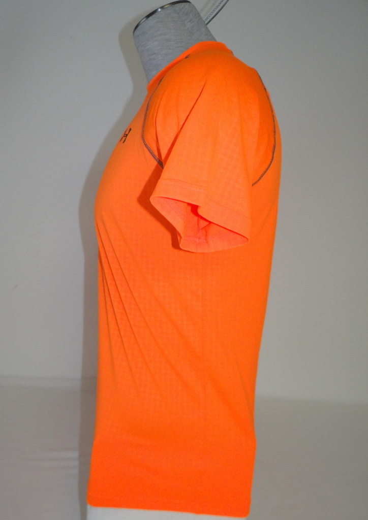 Under Armour UA Tech Orange Patterned Short Sleeve Athletic Shirt Men's NWT gallery