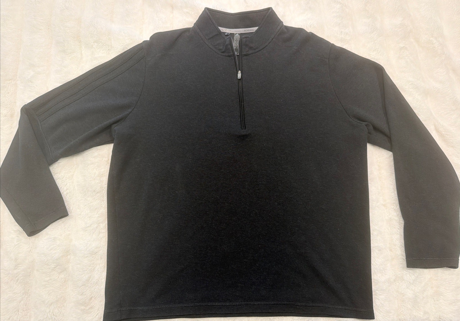 Adidas “Primegreen” Pullover Mens XL Black Long Sleeve 1/4 Zip gallery