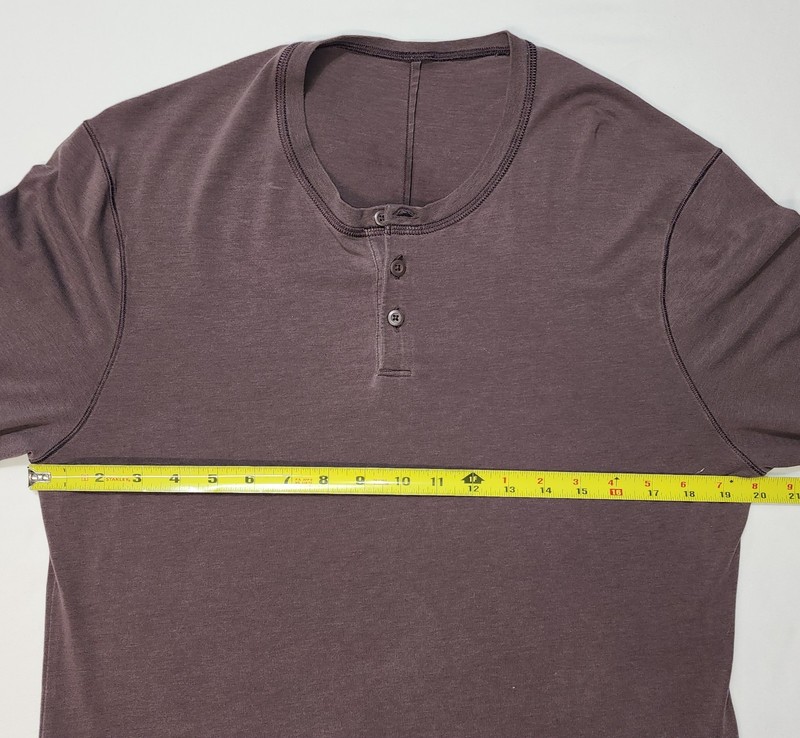 Lululemon Men’s 5 Yr Basic Long Sleeve Henley Vitasea Pima Heathered Purple gallery